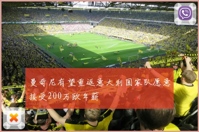 曼奇尼有望重返意大利国家队愿意接受200万欧年薪
